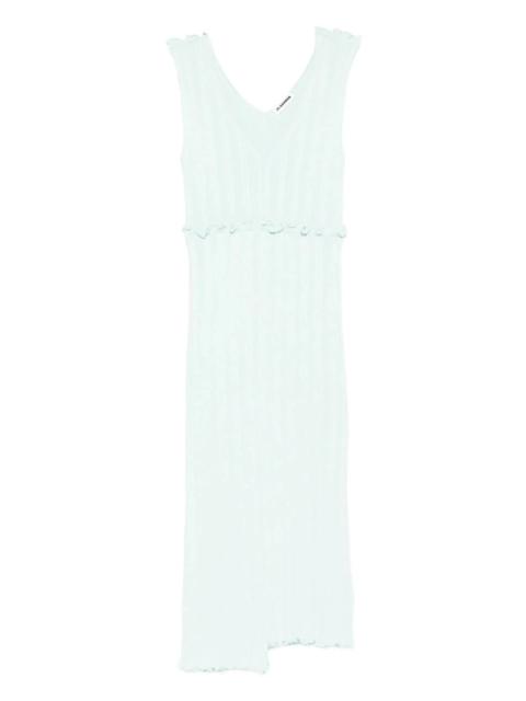 Jil Sander asymmetric midi dress
