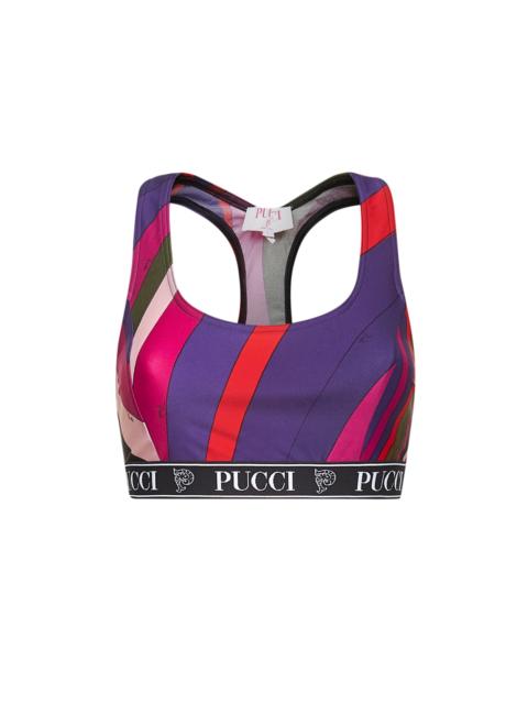 PUCCI Iride print lycra sports top