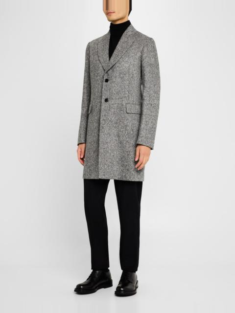 Men's Wool Single-Breasted Overcoat