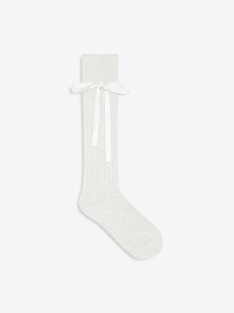 For Love & Lemons Knee-High Bow Socks
