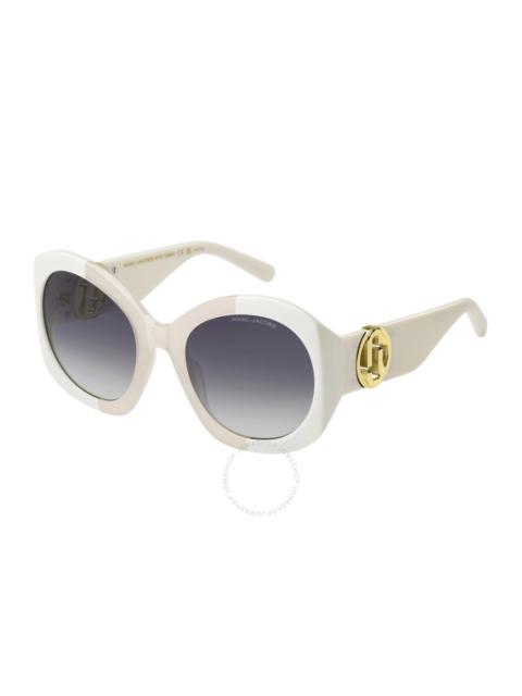 Marc Jacobs Marc Jacobs Grey Azure Oval Ladies Sunglasses MARC 722/S 0SZJ/GB 56