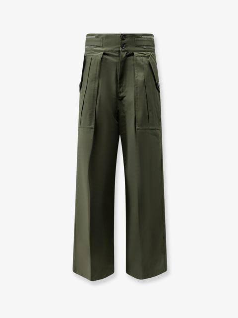 The Frankie Shop The Frankie Shop Tova Cargo Cotton Trousers Green