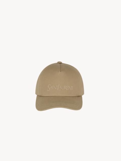 SAINT LAURENT saint laurent cap in gabardine