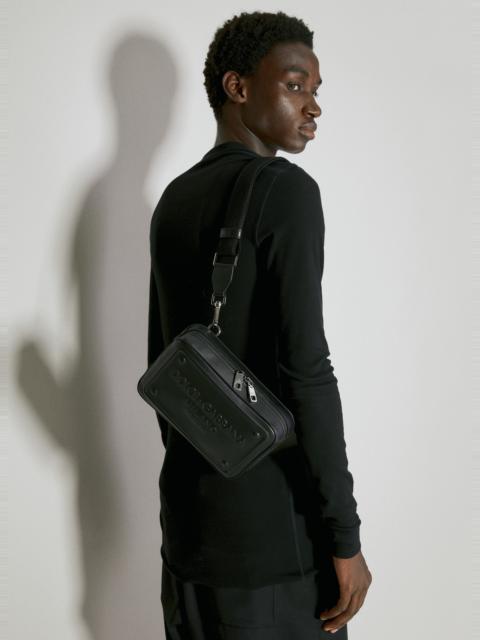 Dolce & Gabbana Embossed Logo Leather Crossbody Bag