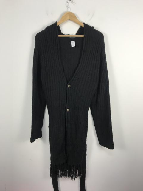 Other Designers Homespun Knitwear - Fringe Strap Long Knit Cardigan #2935