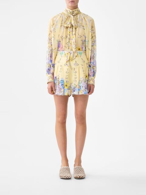 CAMILLA DETACHABLE PUSSY BOW RAGLAN BLOUSE