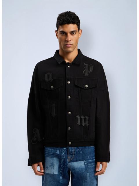 Palm Angels Palm Angels Men Gothic Logo Denim Jacket