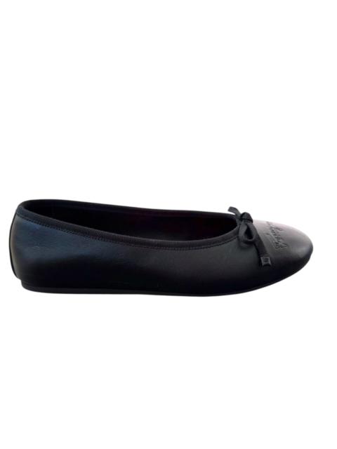 FERRAGAMO Ferragamo Newballet Bow Leather Ballet Flats