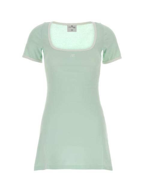 courrèges Mint green cotton dress