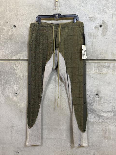 Greg Lauren $1.4k Greg Lauren 50/50 Army Tweed / Terry Long Pant