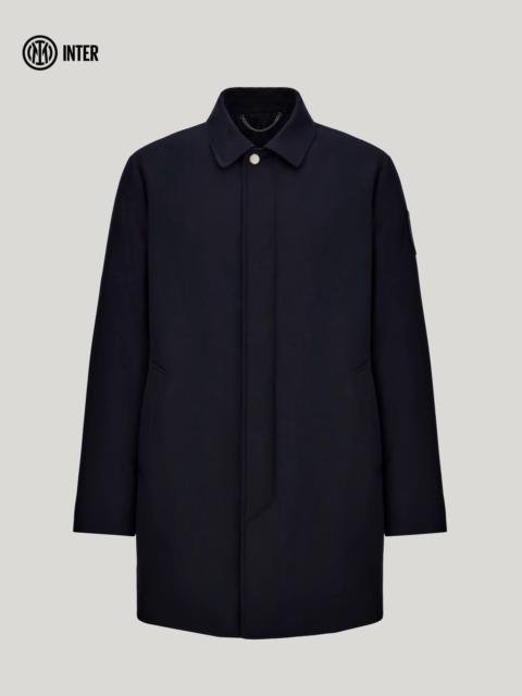 Canali CAR COAT IN A BLUE VISCOSE BLEND - INTER COLLECTION