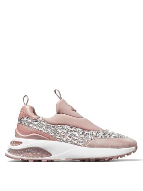 JIMMY CHOO Jimmy Choo Memphis Crystal Embellished Sneakers, Brand Size 34 ( US Size 4 )