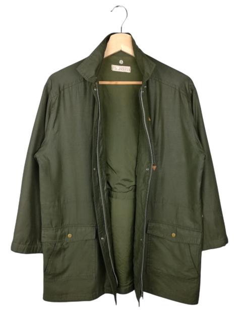 Other Designers Jasper Conran - Jasper American Casual Wear Parka Jacket Green Navy Zipped