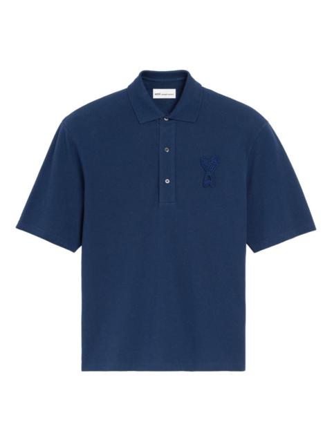 AMI Paris Ami Paris Men Ami De Coeur Cotton Polo Shirt