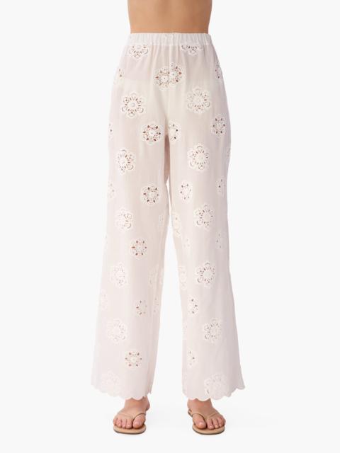 CAMI NYC TIAGO MID RISE COTTON PANT MACADAMIA