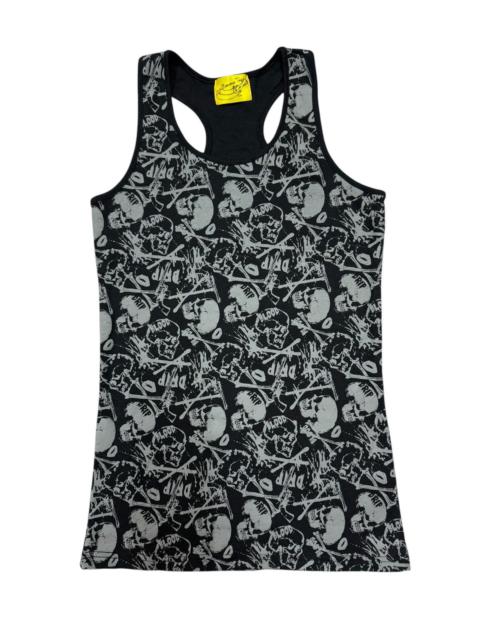 Other Designers Japanese Brand - Banana Trip Skull Overprint Tank Top Shirt