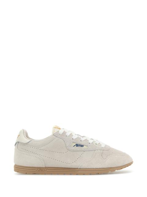 AUTRY Light grey suede Windspin sneakers