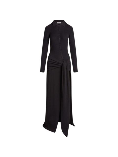 AYA MUSE draped-detail maxi dress