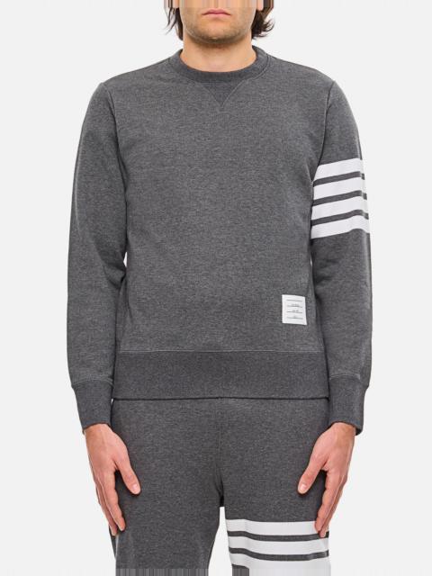 Thom Browne CLASSIC SWEATSHIRT IN CLASSIC LOOPBACK W/ ENGINEERED 4 BAR