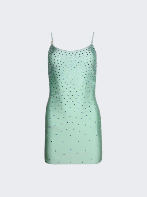 Oséree Full Gems Mini Dress Aqua