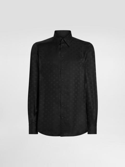 Dolce & Gabbana DG logo martini jacquard shirt