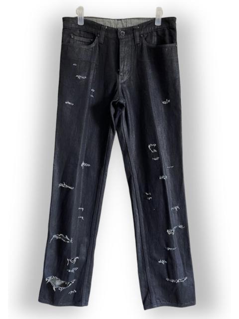 Japanese Brand - Jun Takahashi Distressed Wax Denim