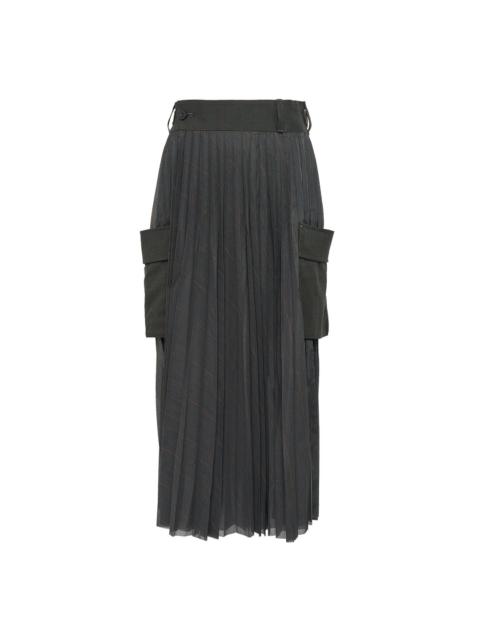 sacai Glen Check Skirt