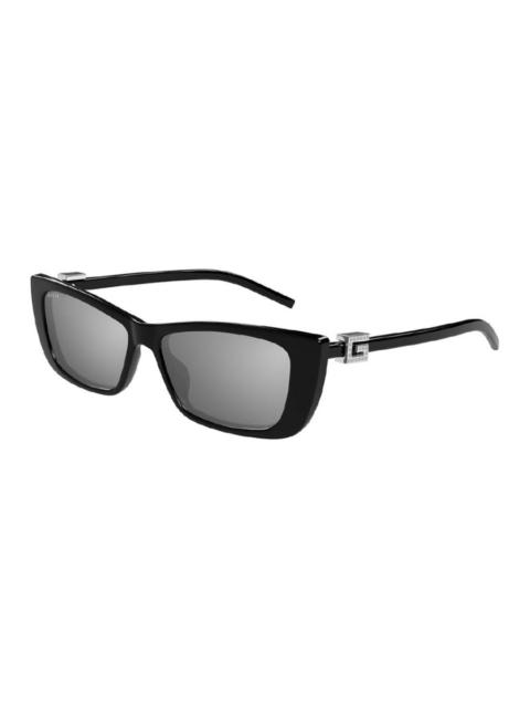 GUCCI Gucci Ladies Black Rectangular Sunglasses GG1681S 002 53