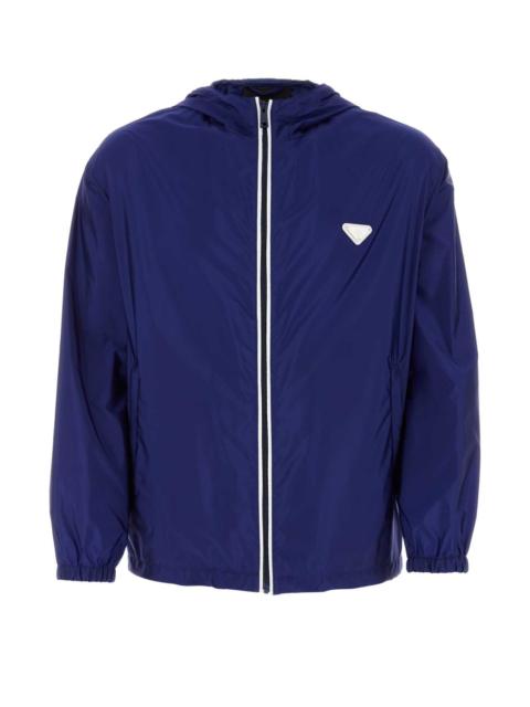Prada Prada Men Blue Re-Nylon Windbreaker