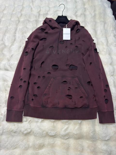 Givenchy Givenchy's new runway distressed logo sweatshirt