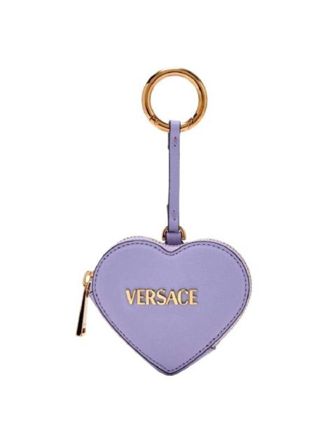 VERSACE Versace Logo Heart Shape Coin Purse