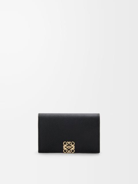 Loewe Anagram business cardholder in pebble grained calfskin