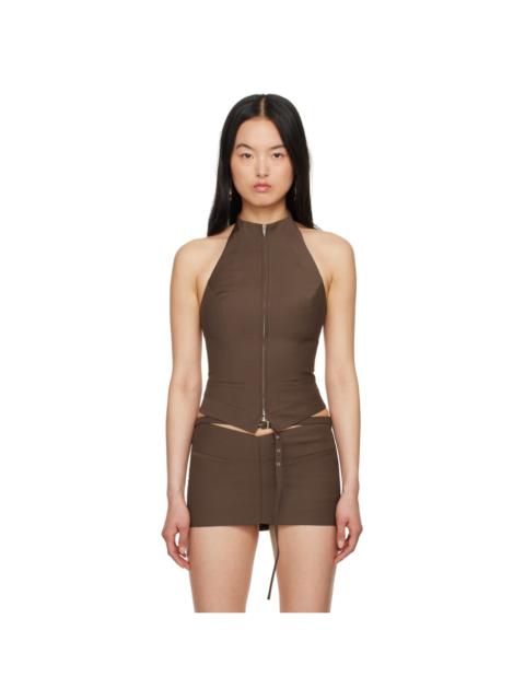 AYA MUSE Brown Asai Tank Top