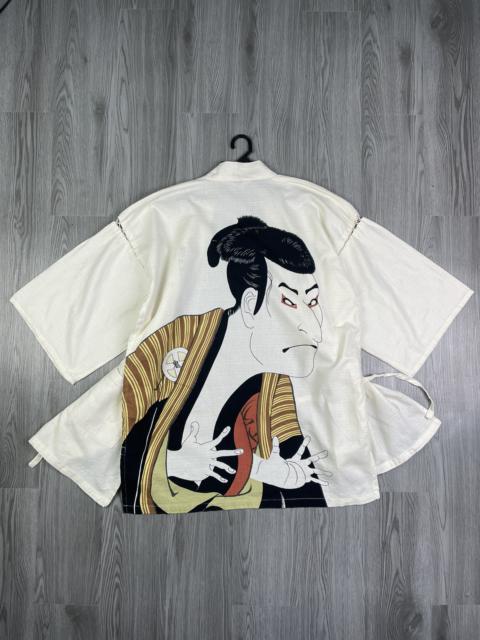 Other Designers Japanese Brand - Awsome🔥Vintage Japanese Warrior Art Big Print Narogi Kimono