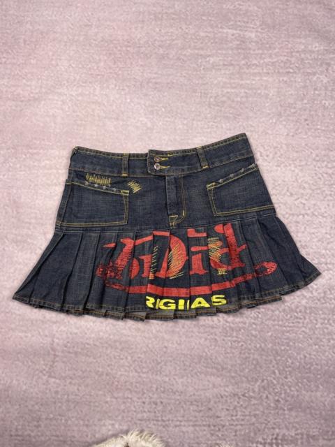 Other Designers Rare Vintage Y2K Von Dutch LGB Style Printed Mini Skirt
