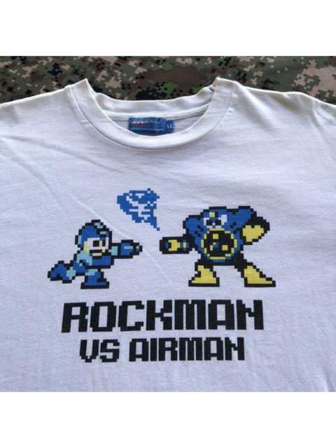 Other Designers Vintage - Vtg Rockman Vs Airman Tshirt Capcom Megaman Japan