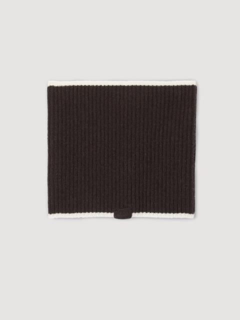 Sandro RIBBED KNIT NECK WARMER
