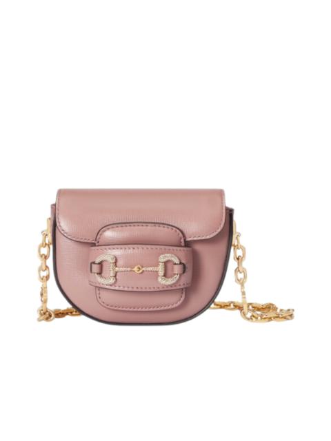 GUCCI Pink Horsebit 1955 Belt Bag