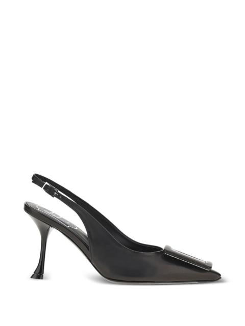Roger Vivier Roger Vivier Women Viv Ville Leather Slingback Pumps