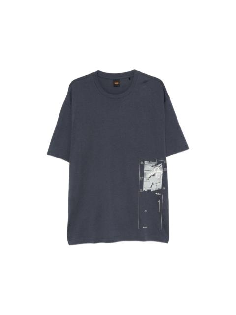 BOSS Boss Blue T-Shirts & Vests - T-Shirts Men
