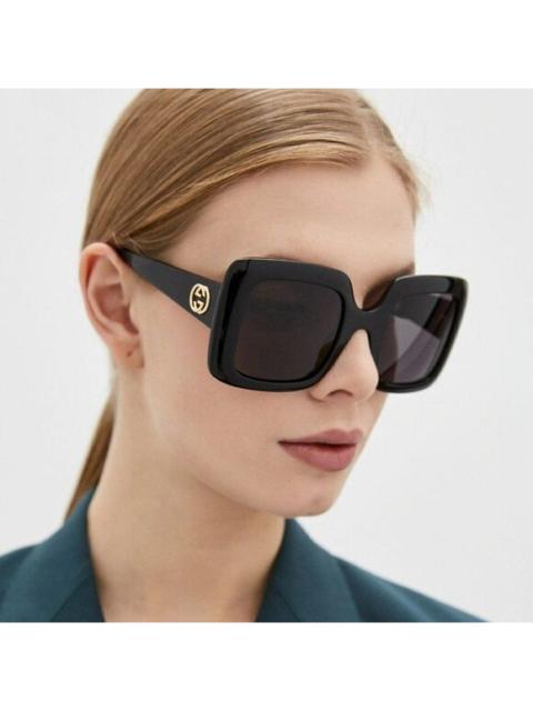 GUCCI NEW Gucci Logo GG0896S 001 Black Square Oversized Women Sunglasses