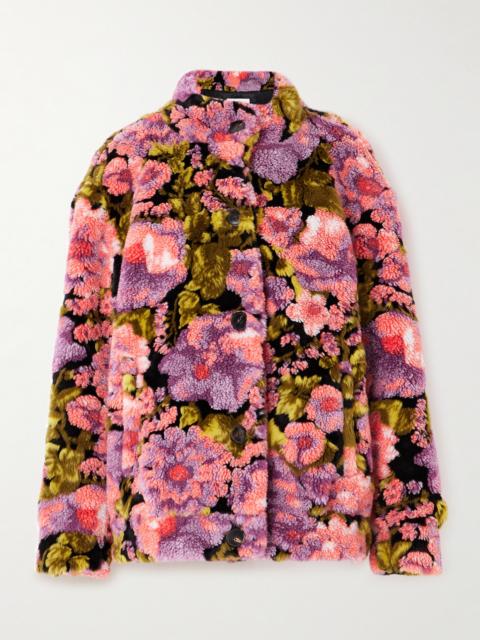 Dries Van Noten Floral-print Fleece Jacket