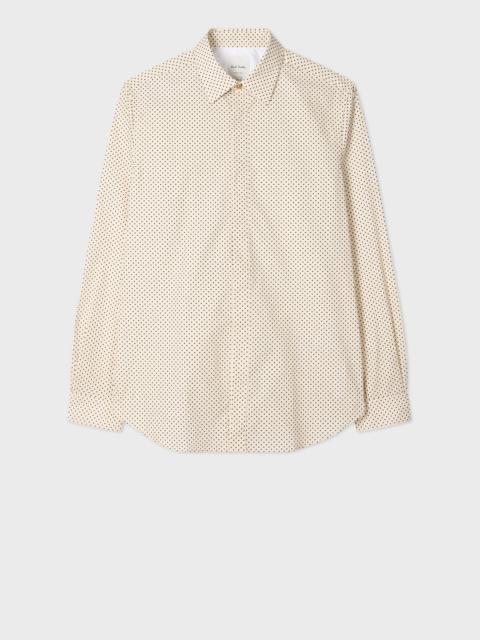 Paul Smith Slim-Fit Ecru Polka Dot Shirt