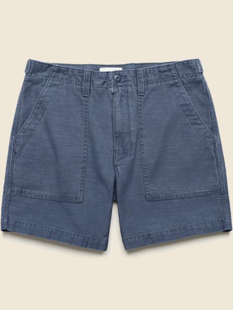 TAYLOR STITCH 7" Surplus Shorts - Dark Navy Sateen