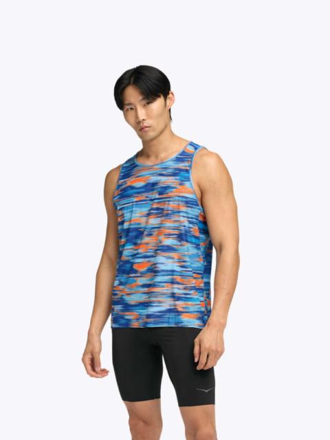 HOKA Men's Airolite Tank 2.0 Top in Blue Blurr