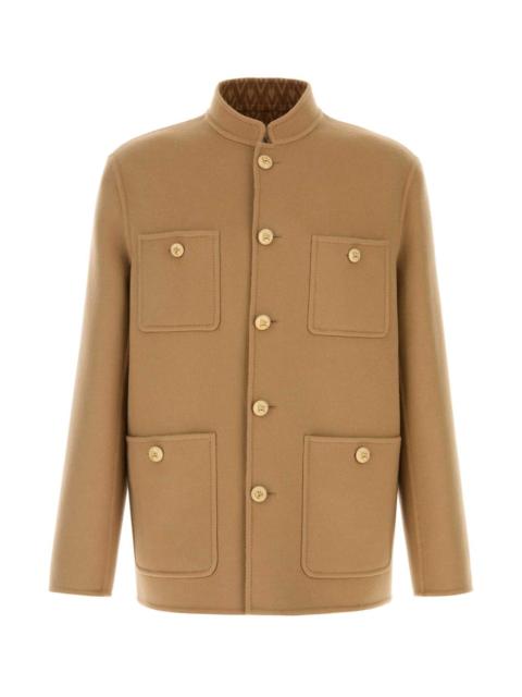 Valentino Valentino Garavani Men Camel Wool Blend Jacket