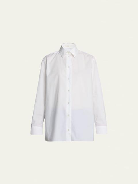 The Row Sisilia Menswear Poplin Shirt