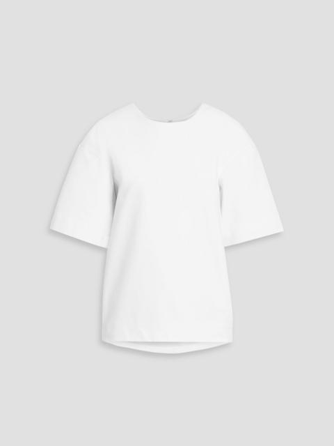 SIMKHAI Aude cotton-blend poplin top