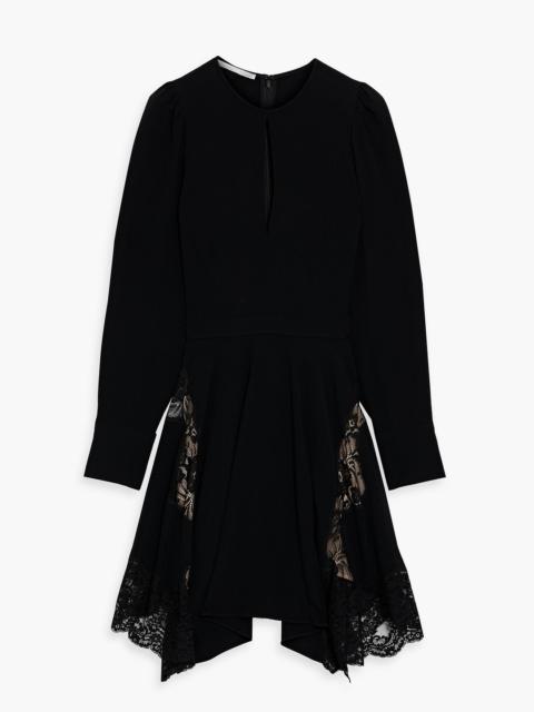 Stella McCartney Celeste lace-paneled crepe dress