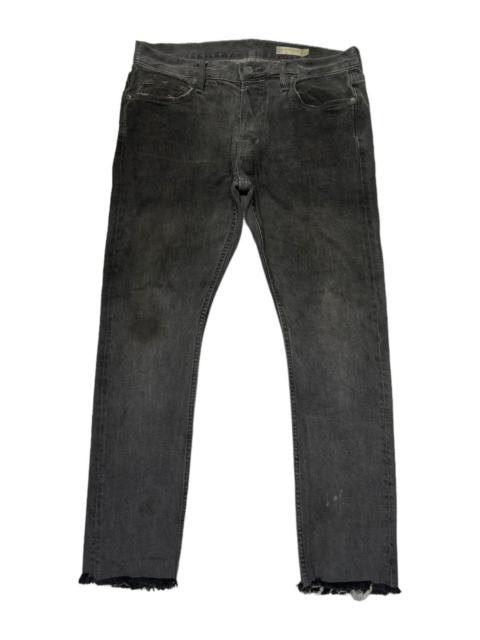 Other Designers 🔥ALLSAINTS WAXED BLACK DISTRESSED DENIM JEANS